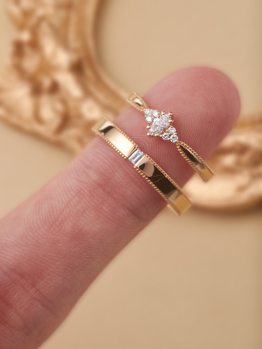 18K ring jewelry