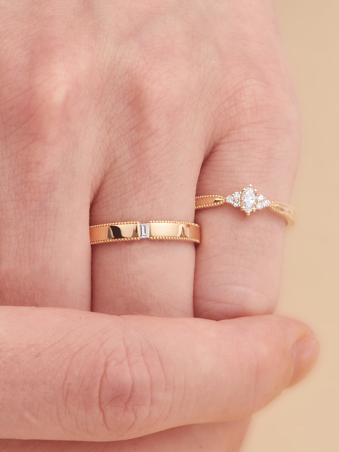 18K ring jewelry