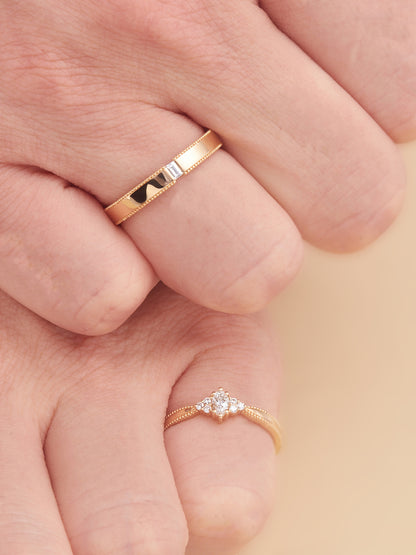 18K ring jewelry